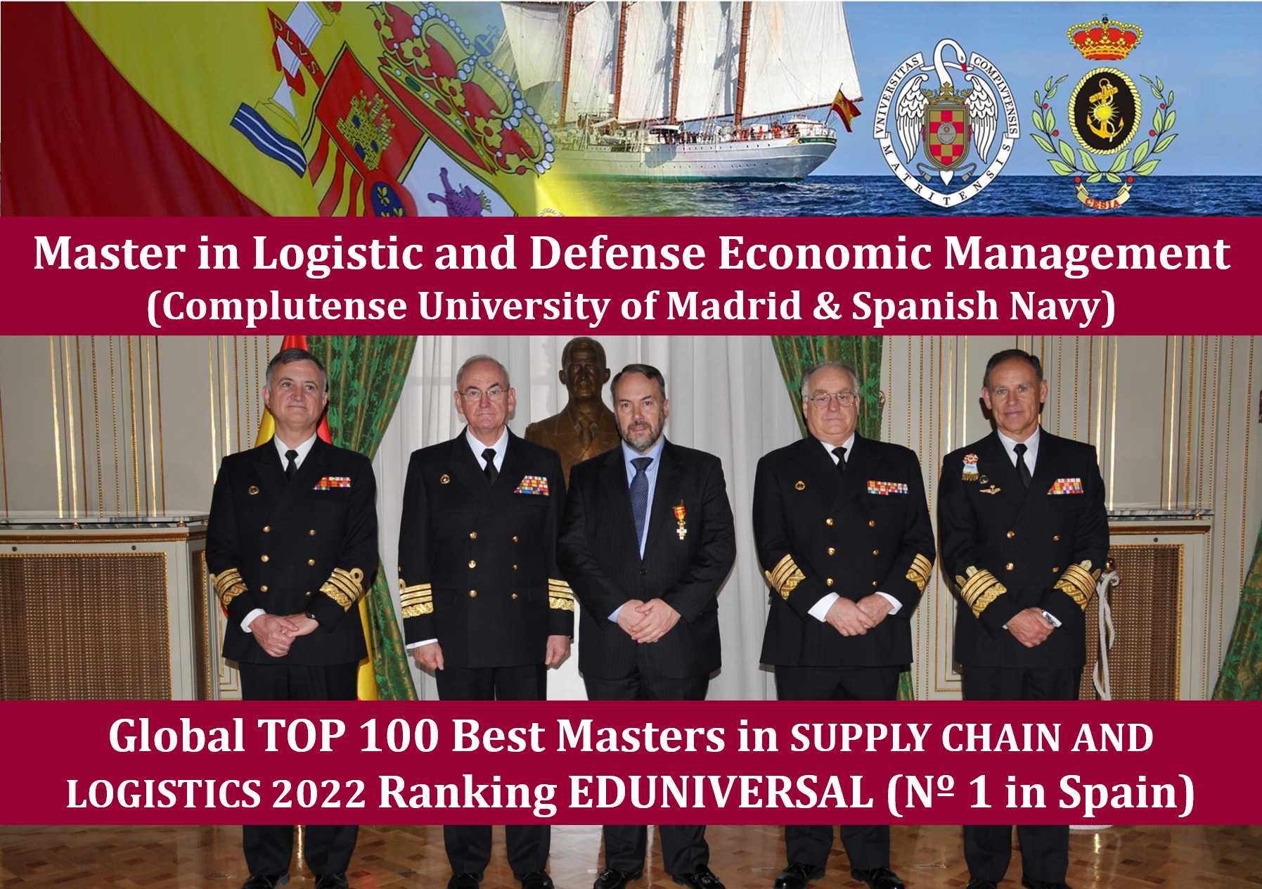 Global TOP 100 Best Masters in SUPPLY CHAIN AND LOGISTICS 2022 Ranking EDUNIVERSAL (Nº 1 in Spain)